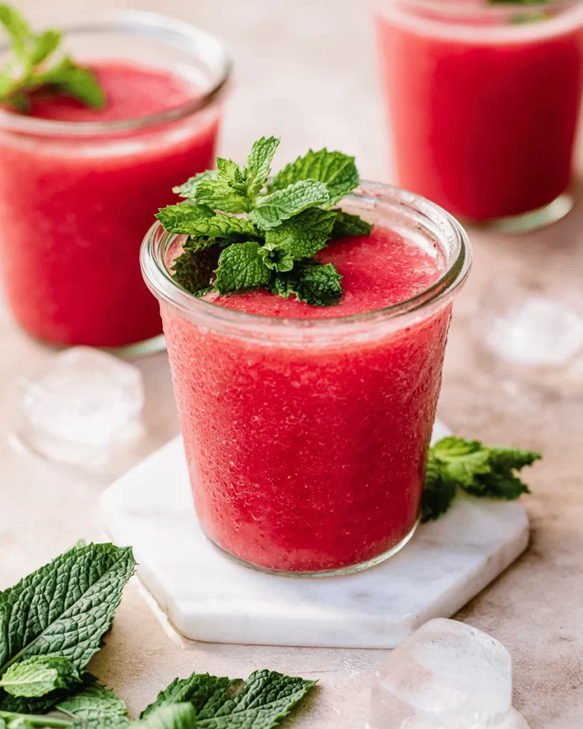 Strawberry Mint Frosé
