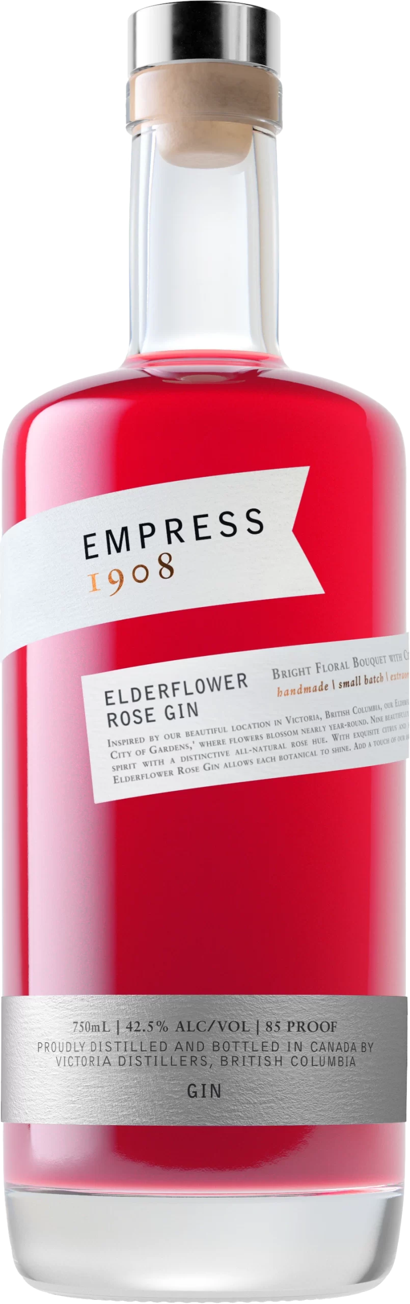 Empress 1908 Elderflower Rose Gin - A Homage to Victoria, BC