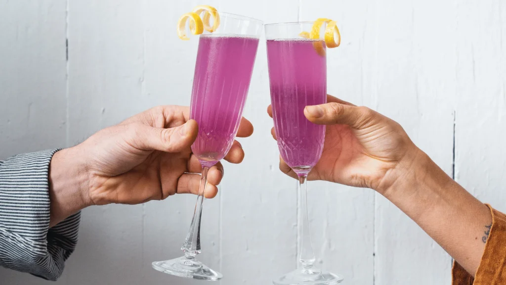 Raising toast with Empress 75